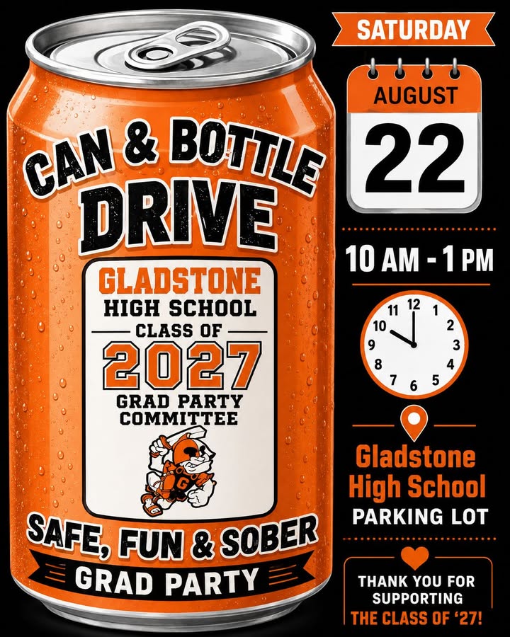 Come out and support the Gladstone High School Class of 2027!